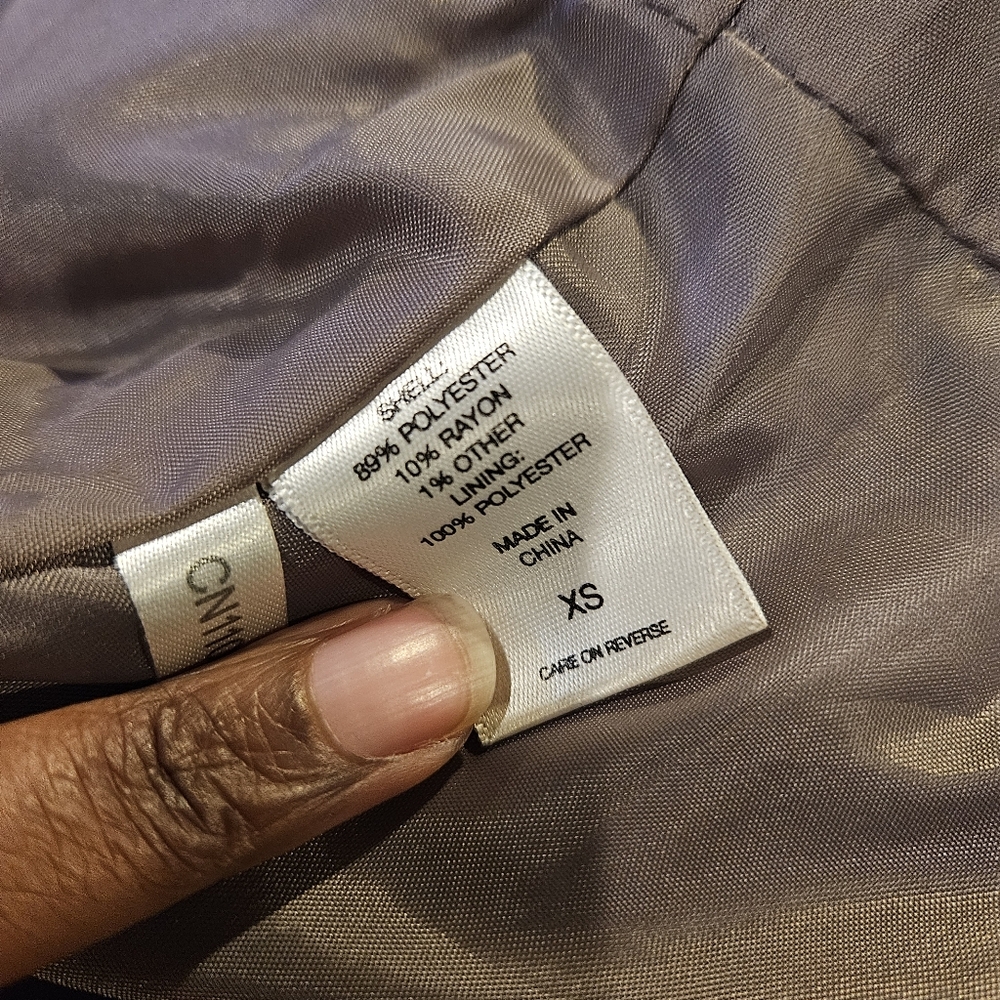 New York & Company Tan Pea Coat - Picture 4 of 5